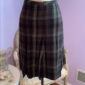 Ann Taylor loft plaid skirt